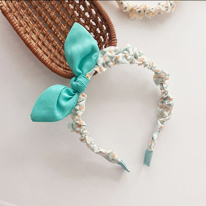 MyKids-USA® Sweet Girls Candy Color Bow Tie Design Fabric Headband