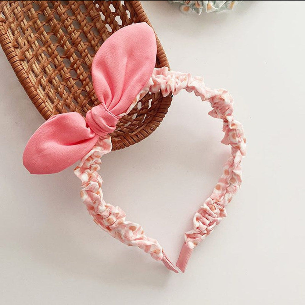 MyKids-USA® Sweet Girls Candy Color Bow Tie Design Fabric Headband