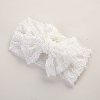 MyKids-USA® Baby Solid Color Elastic Handmade Big Bow Headband