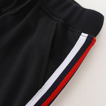 MyKids-USA® Baby Boy Side Striped Pattern Sport Trousers