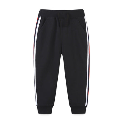 MyKids-USA® Baby Boy Side Striped Pattern Sport Trousers