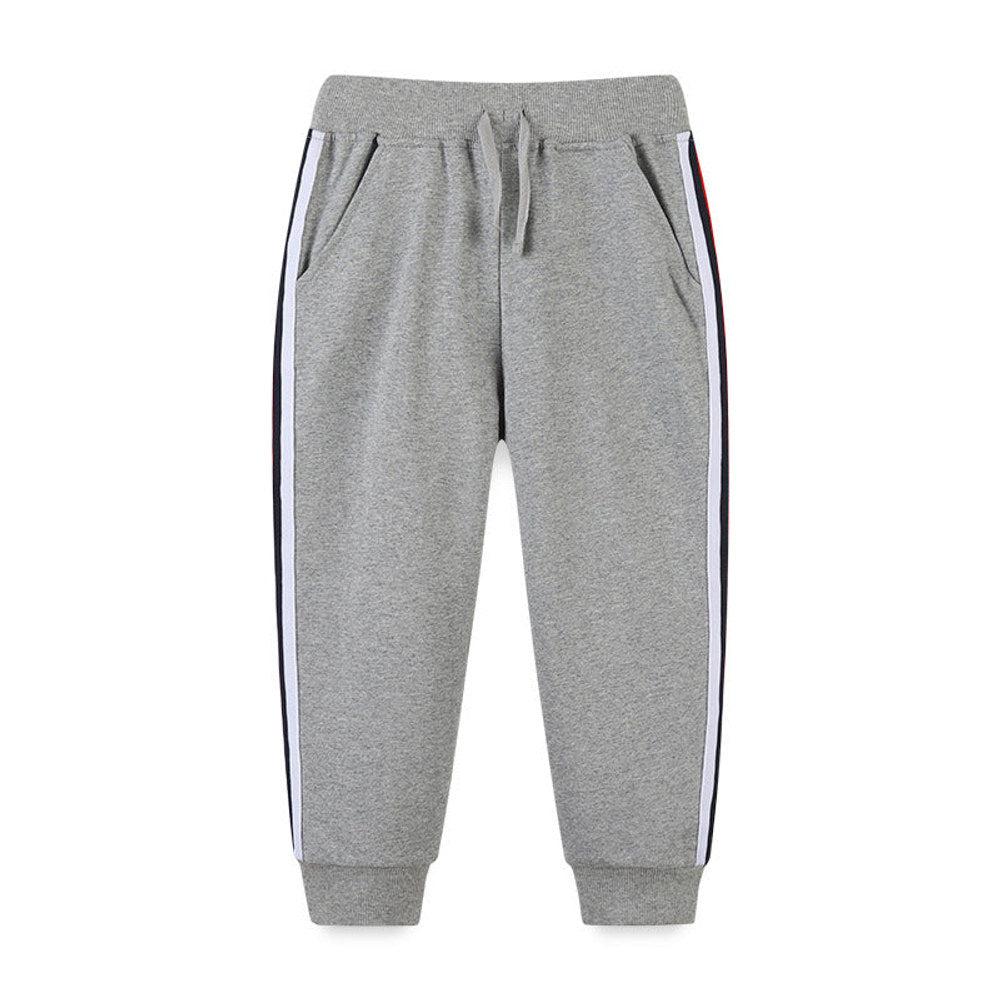 MyKids-USA® Baby Boy Side Striped Pattern Sport Trousers