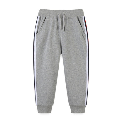 MyKids-USA® Baby Boy Side Striped Pattern Sport Trousers