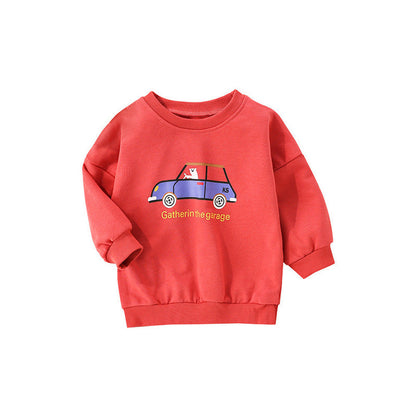 MyKids-USA® Baby Cartoon Bear Pattern Long Sleeve Cotton Terry Hoodie