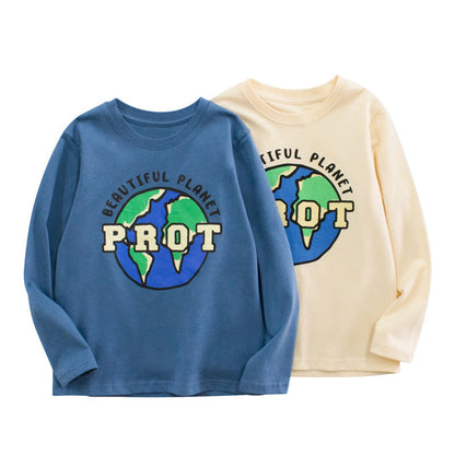 MyKids-USA® Children Boy Planet Pattern Latest Shirt