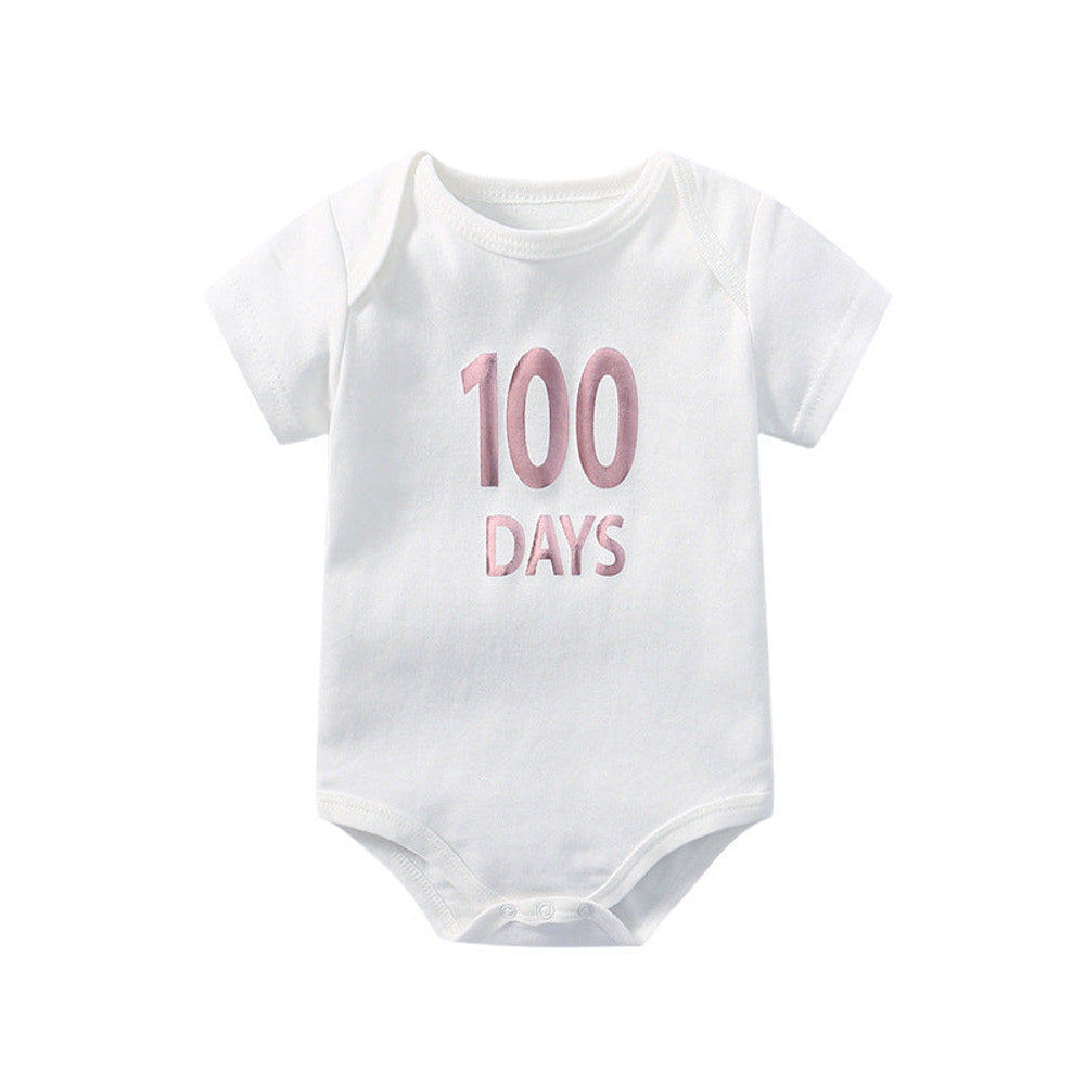 MyKids-USA® Baby Solid Color Printed Pattern Cute Triangle bodysuit
