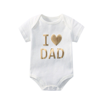 MyKids-USA® Baby Solid Color Printed Pattern Cute Triangle bodysuit