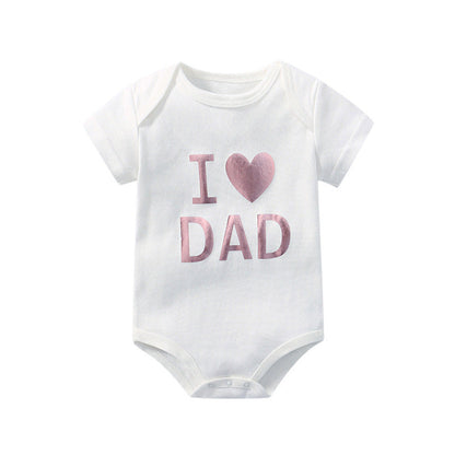 MyKids-USA® Baby Solid Color Printed Pattern Cute Triangle bodysuit