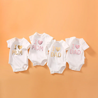 MyKids-USA® Baby Solid Color Printed Pattern Cute Triangle bodysuit
