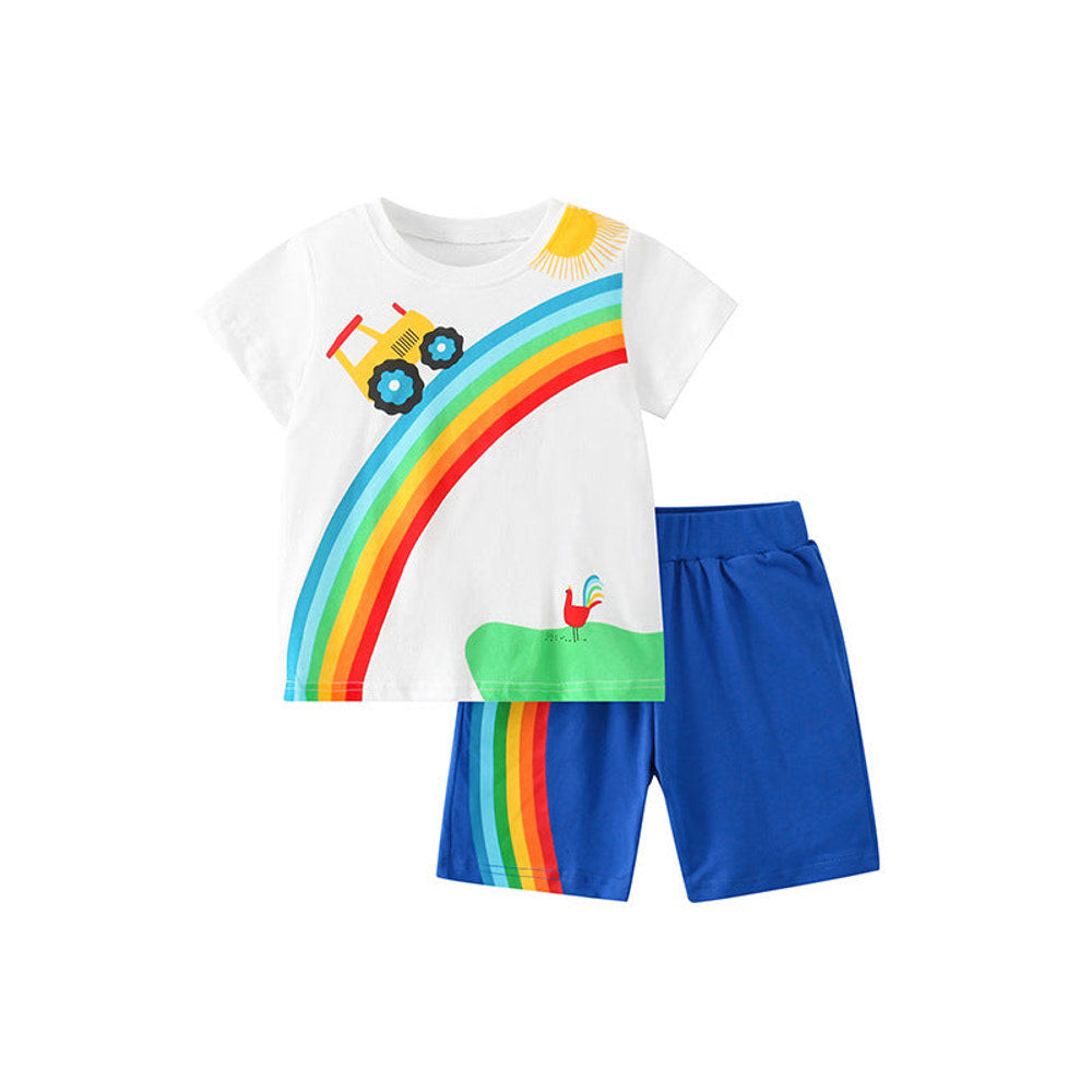 MyKids-USA® Baby Boy Cartoon Print Pattern Soft Cotton Comfy Clothing Sets