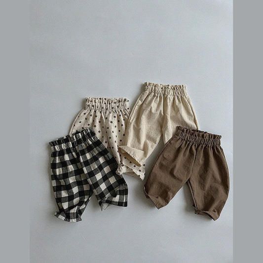 MyKids-USA® Baby Solid Color Loose Casual Pants