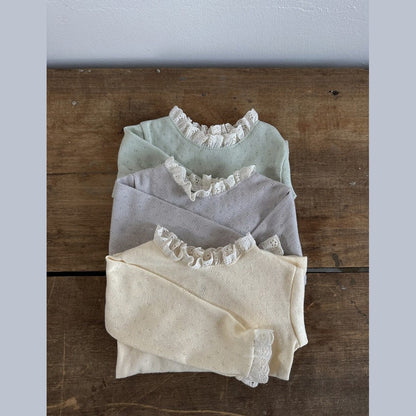 MyKids-USA® Baby Solid Color Mesh Patched Design Knitwear