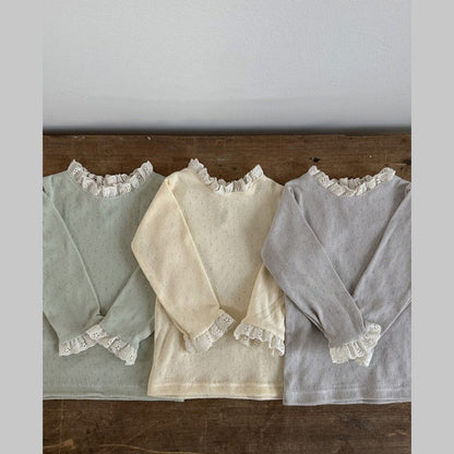 MyKids-USA® Baby Solid Color Mesh Patched Design Knitwear