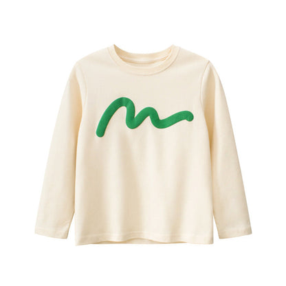 MyKids-USA® Children Simple Color Print Pattern Fashion Al Match Shirt