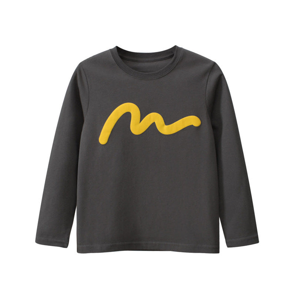 MyKids-USA® Children Simple Color Print Pattern Fashion Al Match Shirt