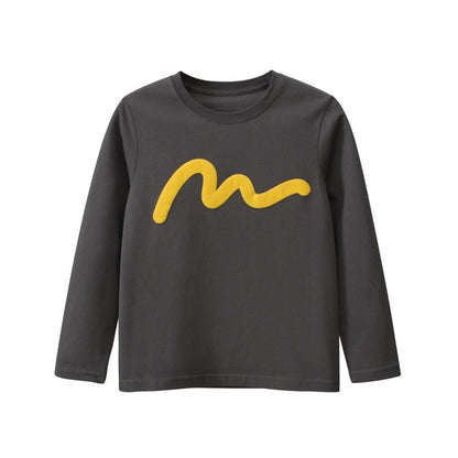 MyKids-USA® Children Simple Color Print Pattern Fashion Al Match Shirt
