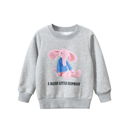 MyKids-USA® Baby Girl Cartoon Animal Graphic Quality Korean Style Hoodie