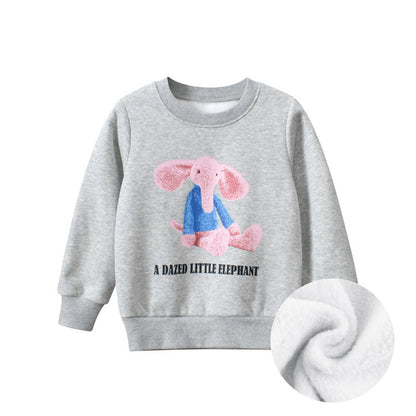MyKids-USA® Baby Girl Cartoon Animal Graphic Quality Korean Style Hoodie