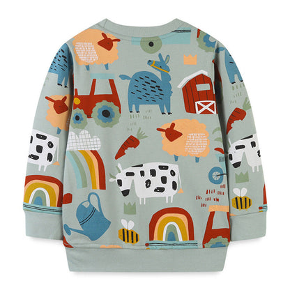 MyKids-USA® Baby Boy Cartoon Graphic Long Sleeve