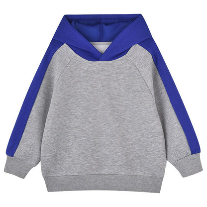 MyKids-USA® Baby Color Matching Design Loose Pullover Hoodie