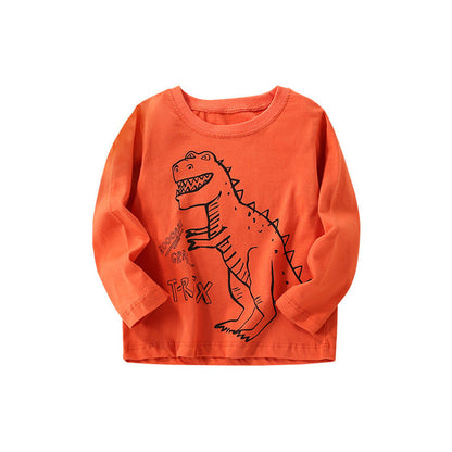 MyKids-USA® Baby Boy Cartoon Dinosaur Print Pattern Western Style Cute Shirt