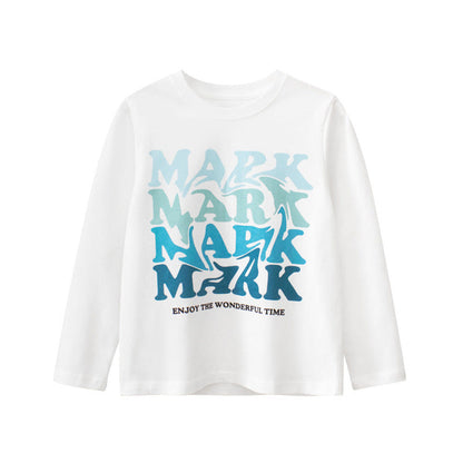 MyKids-USA® Children Colorful Slogan Print Graphic Soft Cotton Shirt