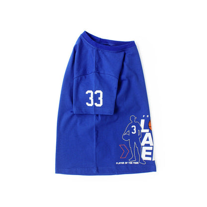 MyKids-USA® Baby Print Pattern Crewneck Short Sleeve Cotton T-Shirt
