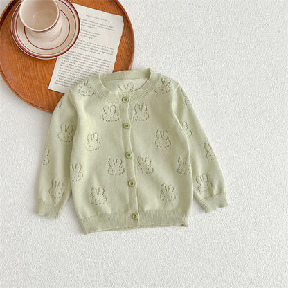 MyKids-USA® Baby Solid Color Sun Protection Sweet Knit Cardigan