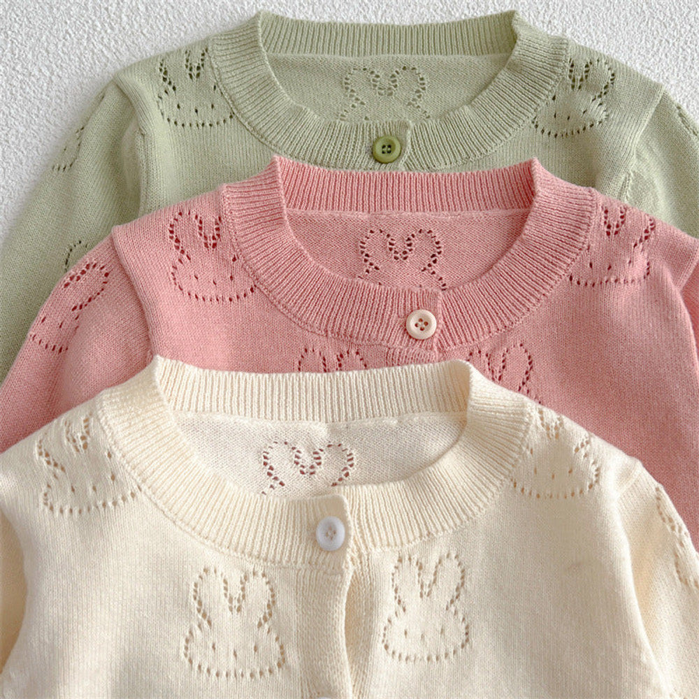 MyKids-USA® Baby Solid Color Sun Protection Sweet Knit Cardigan