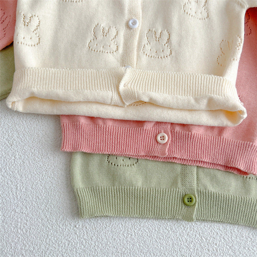 MyKids-USA® Baby Solid Color Sun Protection Sweet Knit Cardigan