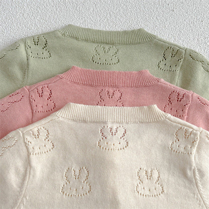 MyKids-USA® Baby Solid Color Sun Protection Sweet Knit Cardigan