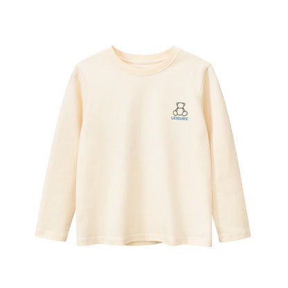 MyKids-USA® Baby Boy And Girl Bear Print Pattern Long Sleeve Cotton Shirt