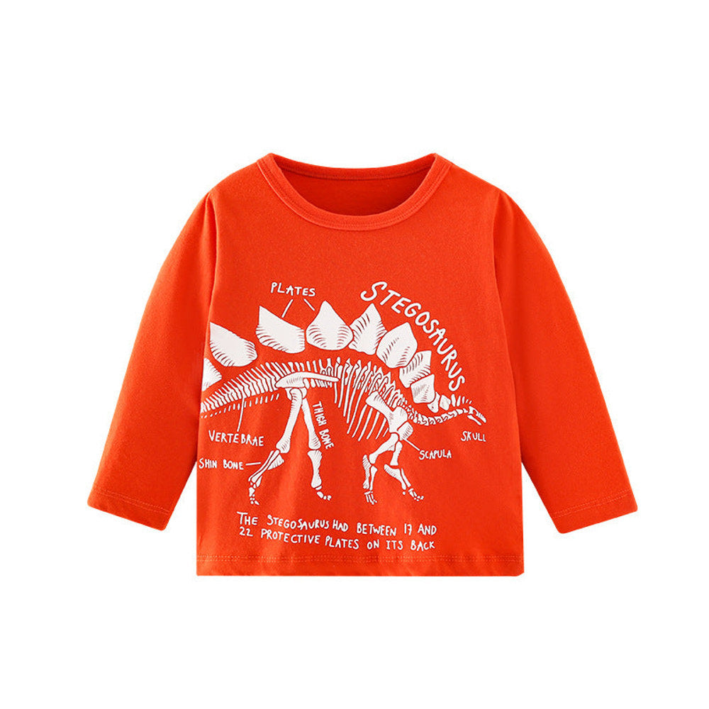 MyKids-USA® Baby Boy Cartoon Dinosaur Pattern Long Sleeve Cool Shirt
