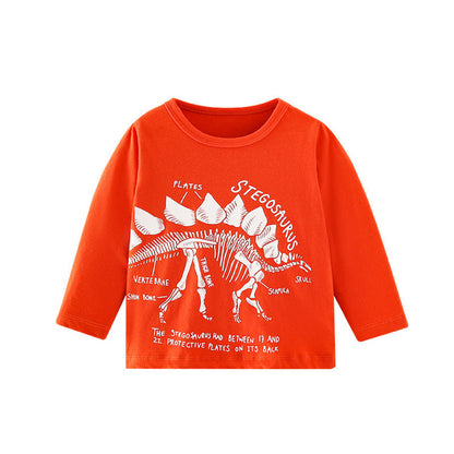 MyKids-USA® Baby Boy Cartoon Dinosaur Pattern Long Sleeve Cool Shirt