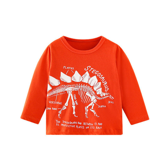 MyKids-USA® Baby Boy Cartoon Dinosaur Pattern Long Sleeve Cool Shirt