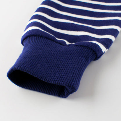 MyKids-USA® Baby Boy And Girl Striped Pattern Long Sleeve Hoodie