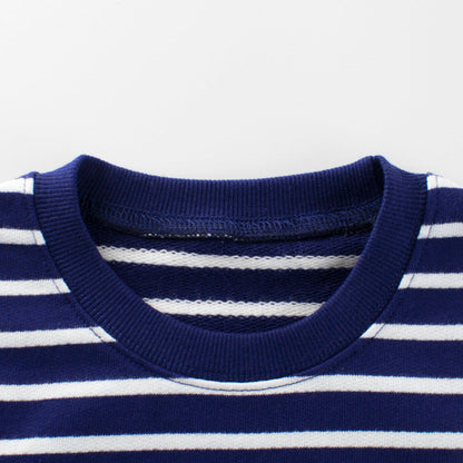 MyKids-USA® Baby Boy And Girl Striped Pattern Long Sleeve Hoodie