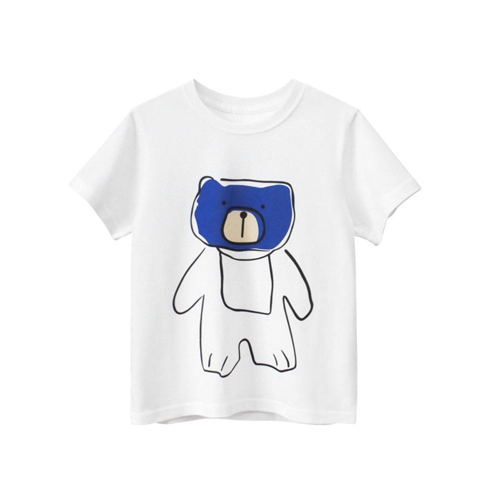 MyKids-USA® Baby Animal Print Round Neck T-Shirt