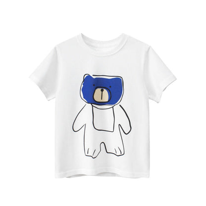 MyKids-USA® Baby Animal Print Round Neck T-Shirt