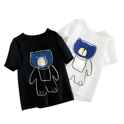 MyKids-USA® Baby Animal Print Round Neck T-Shirt