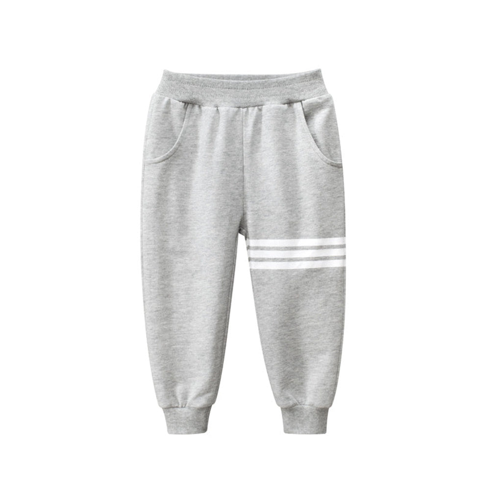 MyKids-USA® Boys Strips On Left Legs Sports Pants