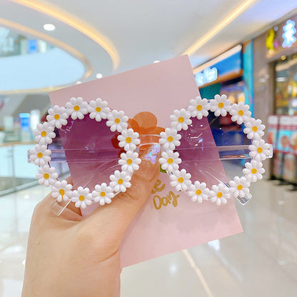 MyKids-USA® Girls Lovely Sunflower Round Frame Sunglasses