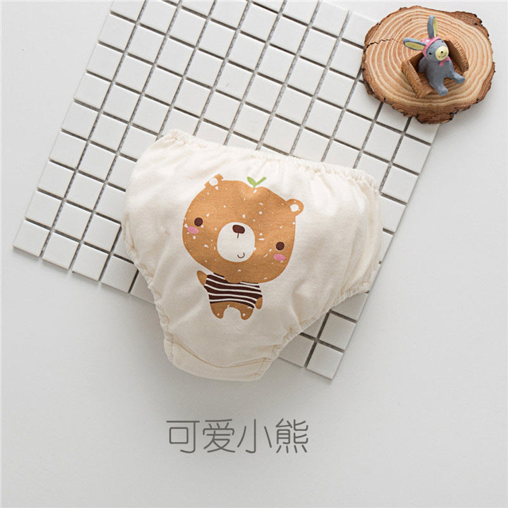 MyKids-USA® Baby Boy And Girl Cartoon Print Pattern Cotton Triangle Underwear