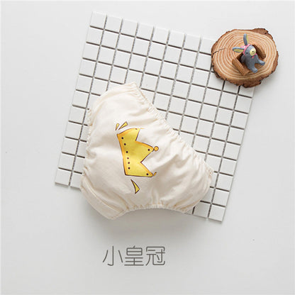 MyKids-USA® Baby Boy And Girl Cartoon Print Pattern Cotton Triangle Underwear
