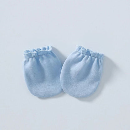MyKids-USA® Newborn Baby Solid Color Soft Cotton Gloves For All Seasons