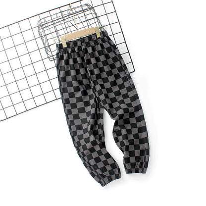 MyKids-USA® Baby Boy Checkerboard Pattern Loose Pants