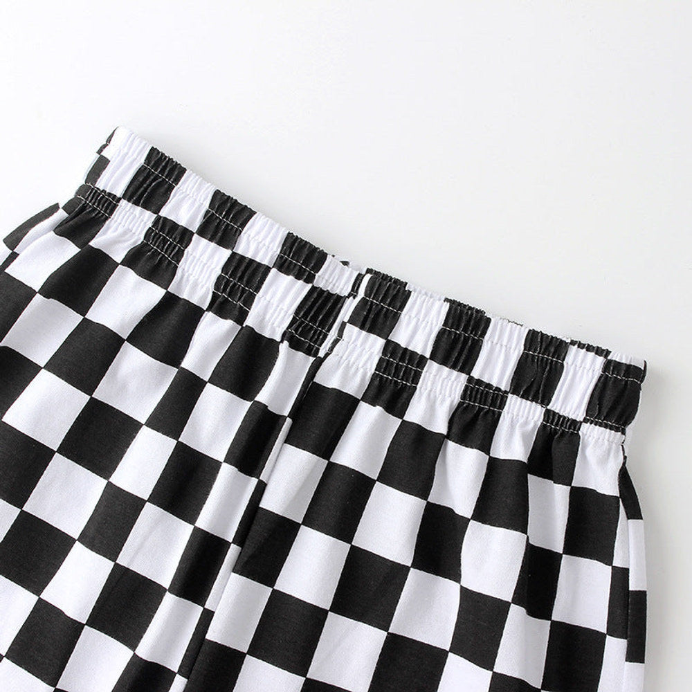 MyKids-USA® Baby Boy Checkerboard Pattern Loose Pants