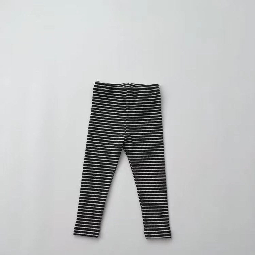 MyKids-USA® Baby Girl Striped Pattern Elastic Tight Knit Pants