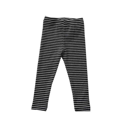 MyKids-USA® Baby Girl Striped Pattern Elastic Tight Knit Pants