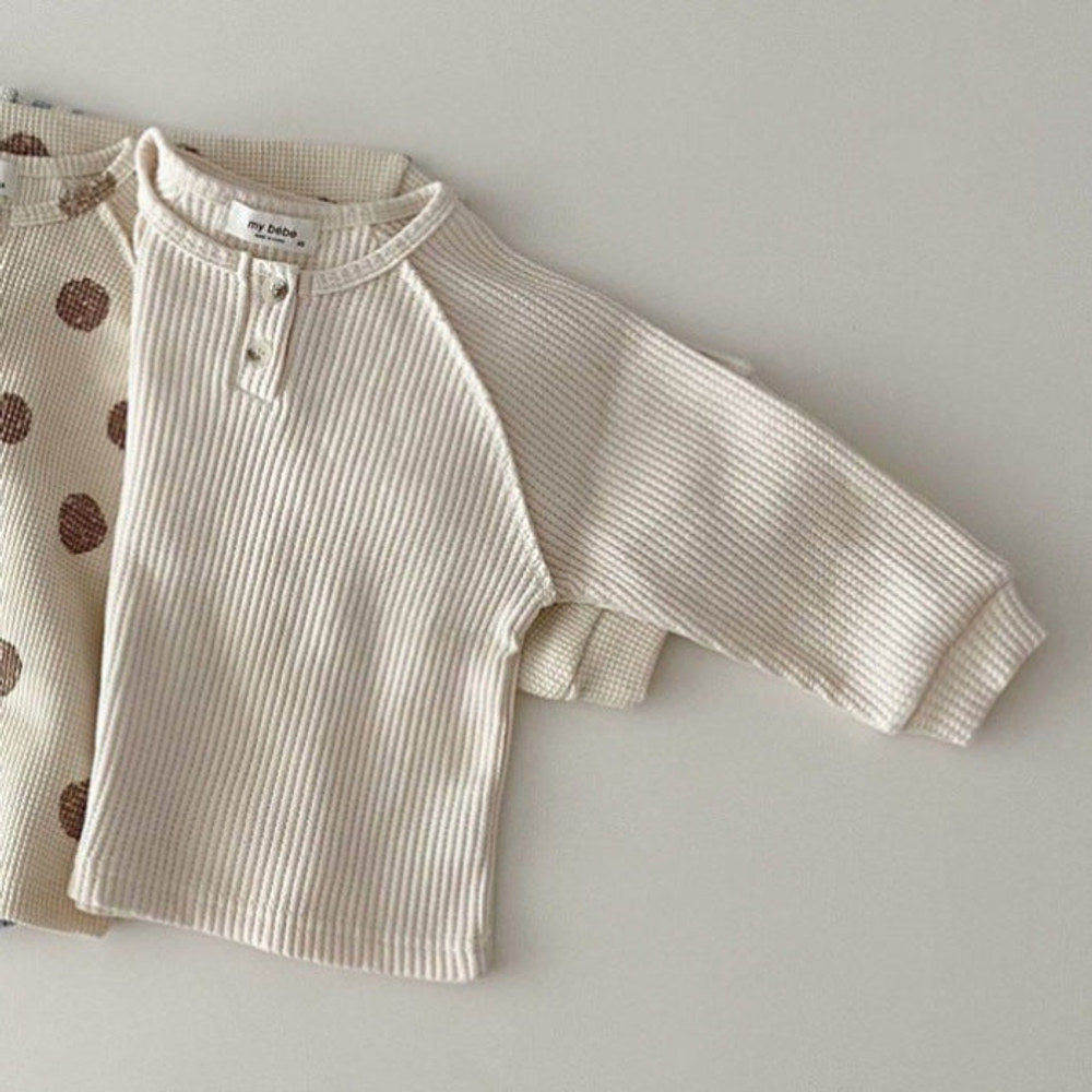 MyKids-USA® Baby Striped & Polka Dot Pattern & Solid Color Loose Comfort Shirt